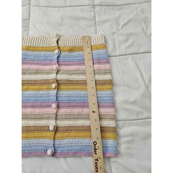 Lovers + Friends Lisette Crochet Skirt XS Horizon Stripe Beach Revolve NWT‎ - Picture 6 of 7